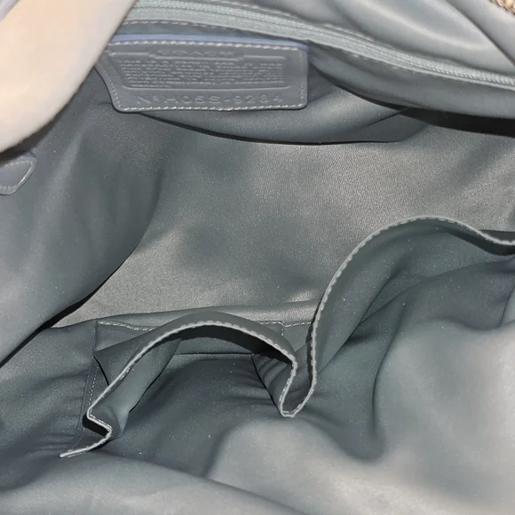 Extremely Rare Vintage Coach legant Light Blue Suede Shoulder Bag - Picture 11 of 13